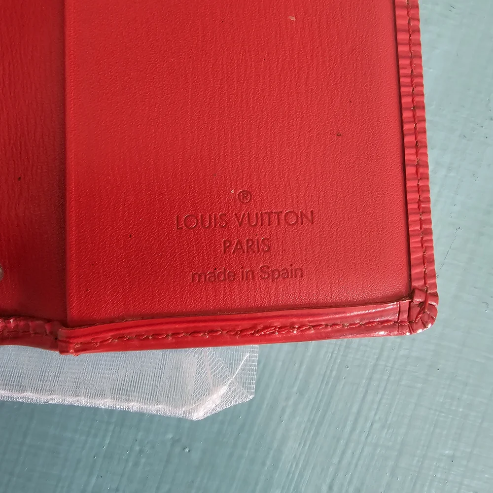 Louis Vuitton Epi De Poche Leather Pass Card Case Red - Picture 6 of 7
